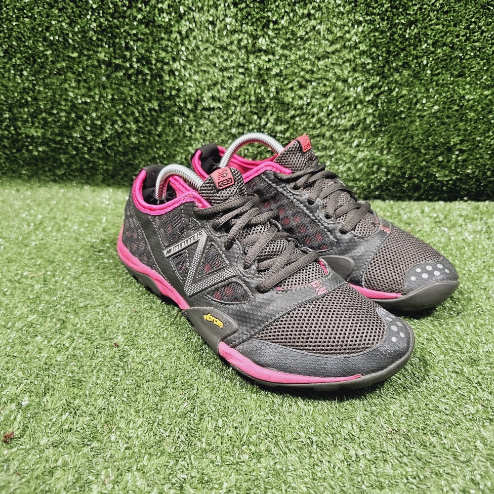 New Balance Minimus Pink Grey Barefoot Athletic Trail Running Shoes Womens 7